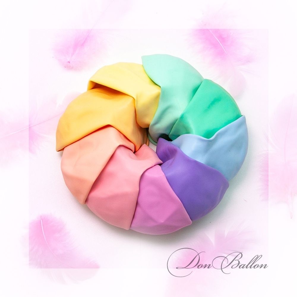 Шар (12"/30 см) Макарунс, Ассорти, пастель 100 шт.