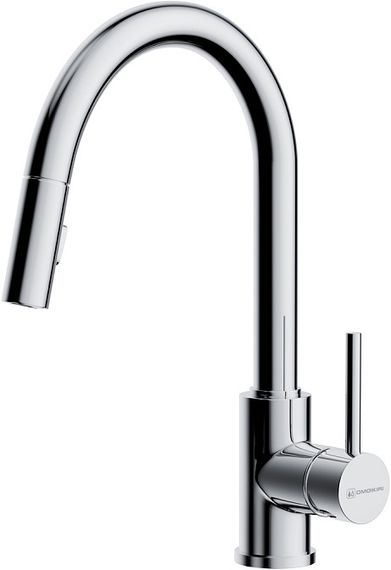 Смеситель Omoikiri Shinagawa-SB-BN латунь/нержавеющая сталь