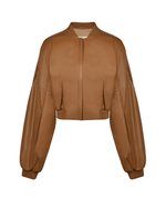 Бежевая кожаная куртка k é k é