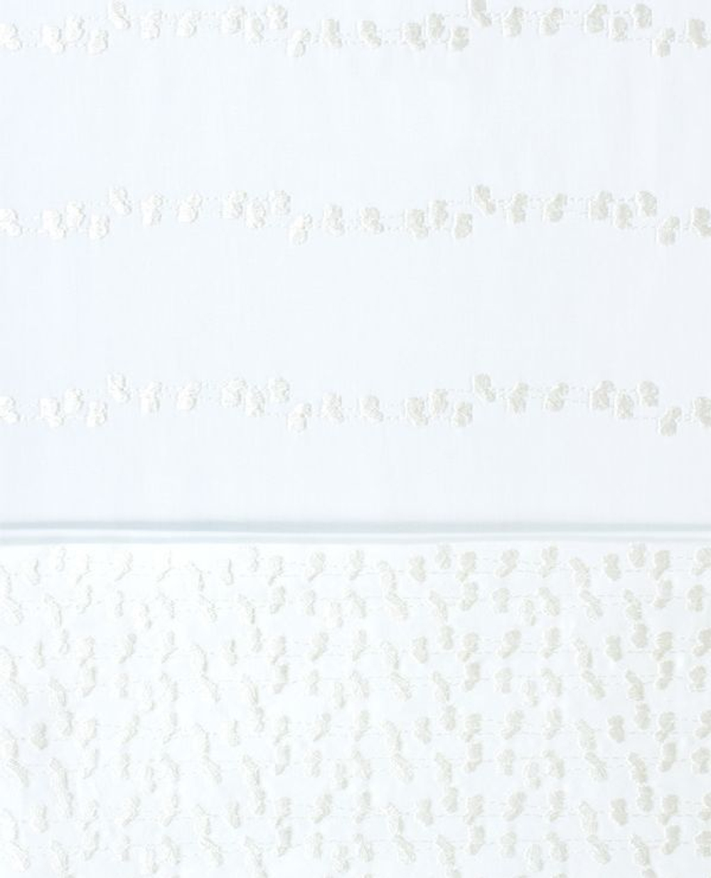 Элитное постельное белье сатин 1.5 спальное белое Elisa от Bovi фрагмент