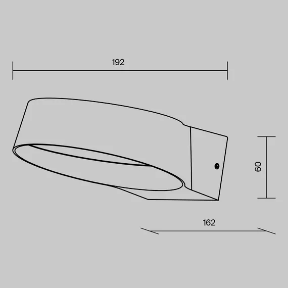 Настенный светильник (бра) Пай / Share 3000K 12Вт IP 54 Outdoor o443wl-l12gf3k