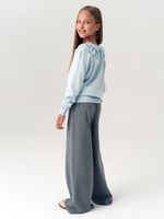 Джемпер школьный для девочки AT997  голубой