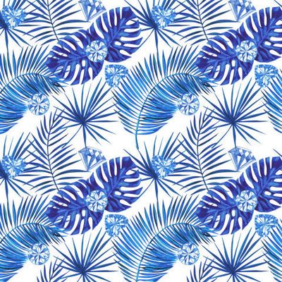 Пальма, монстера и кристаллы