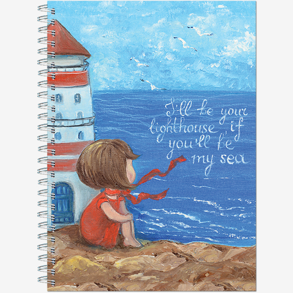 Блокнот для зарисовок SKETCHBOOK А5 с жесткой обложкой 60л. "Милые Открытки"