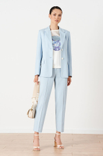 1913 Жакет женский (голубой полоска)