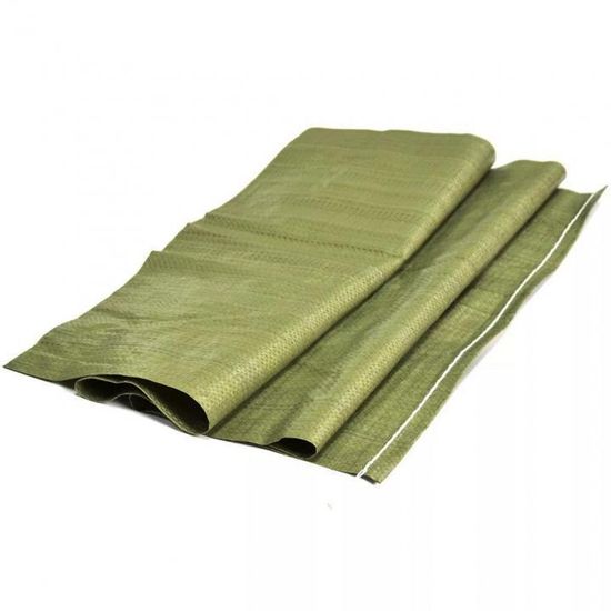 Мешки полипропиленовые, зеленые, 105х55см, 80л (40кг), 10 шт.