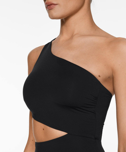 OYSHO Асимметричный купальник, черный