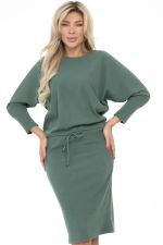 Платье Осеннее настроение (олива) Diolche