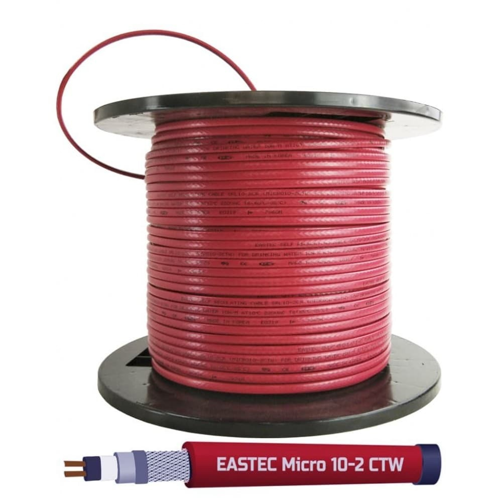 Саморегулируемый греющий кабель EASTEC MICRO SRL 10-2CR для обогрева труб 10 Вт/м