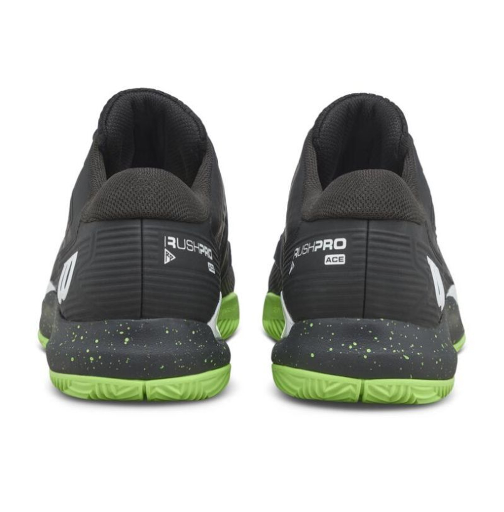 Теннисные кроссовки Wilson Rush Pro Ace Clay TP - black/green/white