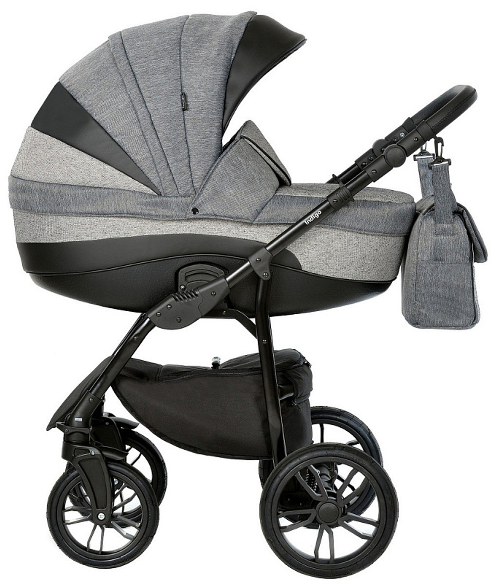 Детская коляска Indigo Indigo New 2 в 1 In07 черный