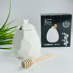 Lenardi 235-040 Банка для мёда 470мл TROPICAL в под.уп.(х24)Фарфор