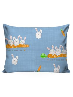 Наволочка комплект 2шт Сказка "Морковный рейс" 50х70 см, перкаль