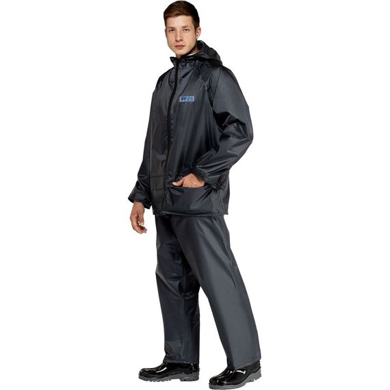 Костюм влагозащитный Membrane-КБР полиэфир с полиуретановым покрытием тёмно-серый с СОП
