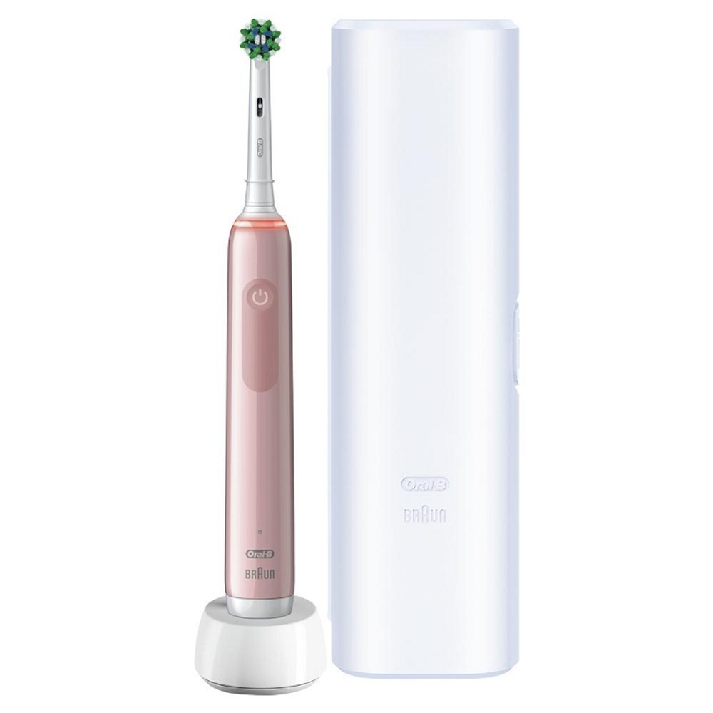 Электрическая зубная щетка Braun Oral-B Pro 3 3500, розовый
