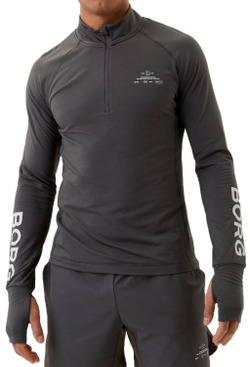 Куртка теннисная Bjorn Borg Borg Graphic Midlayer Half Zip M - pavement