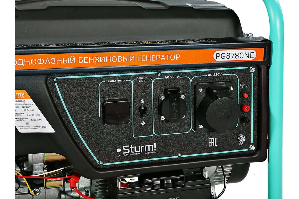 PG8780NE Бензогенератор Sturm!