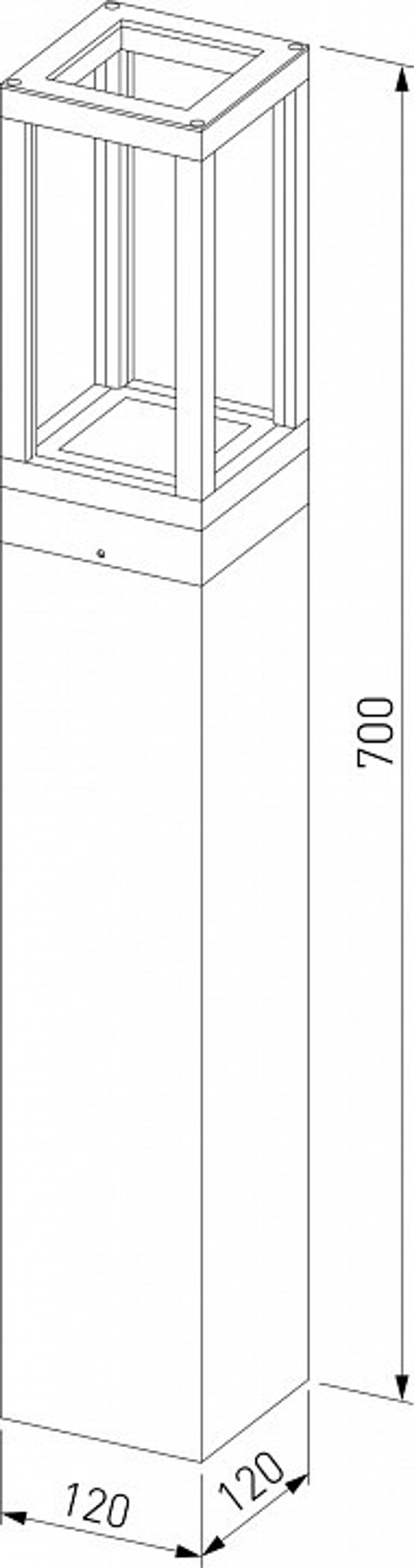 Уличный наземный низкий светильник Elektrostandard 1529 TECHNO LED серый