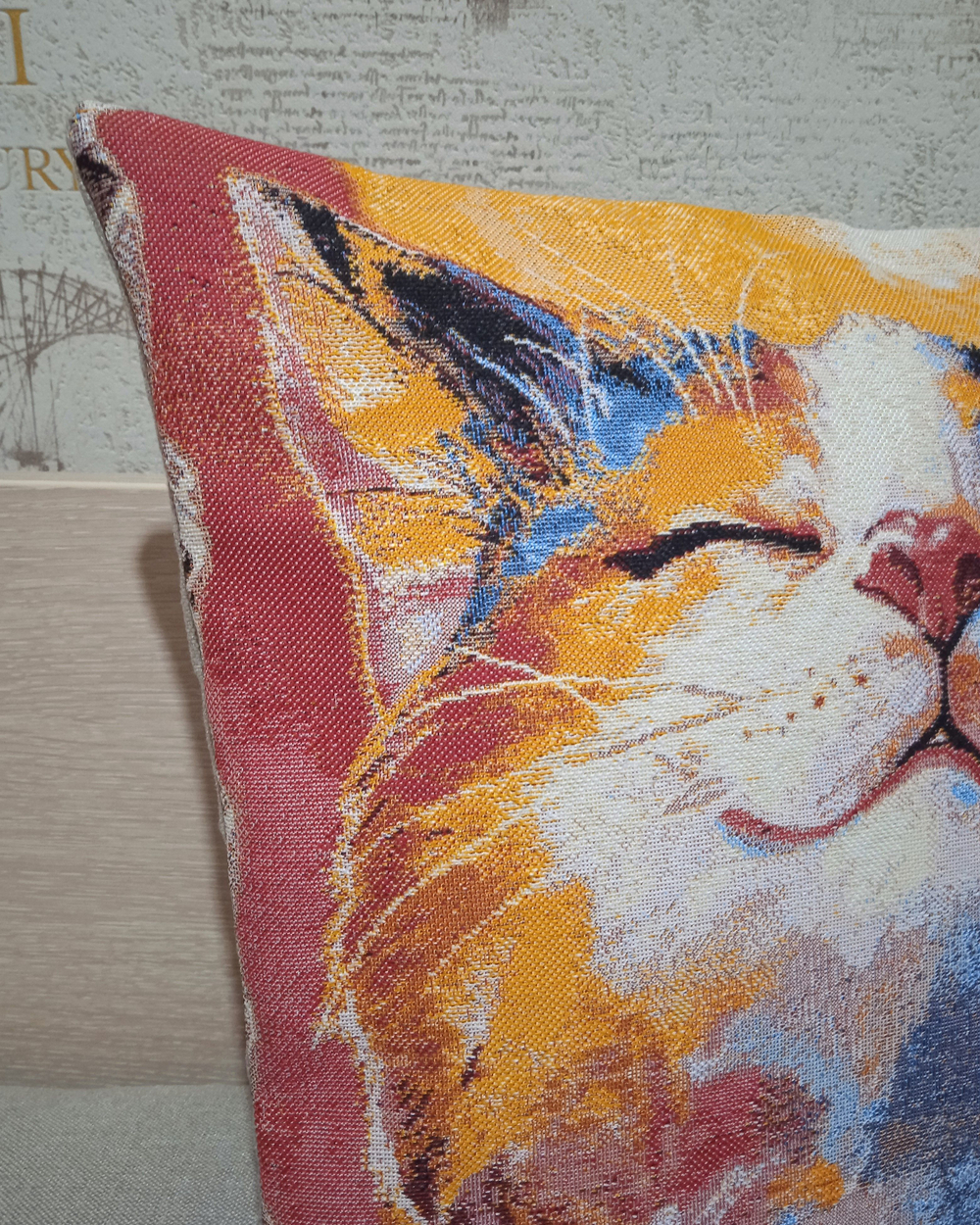 Декоративный гобеленовый чехол Стиль Гранж Мурзик 38*38