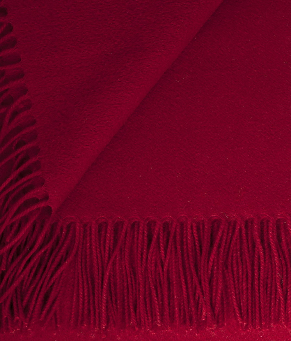 Плед кашемировый 140x180 от CO.BI. Rey бордовый Италия