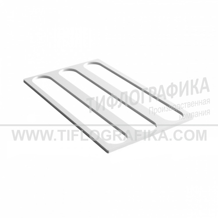 Прижим для монтажа тактильной плитки, продольная 180x300 мм, тип2