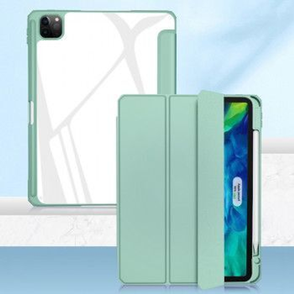 Чехол-книжка Mutural Folio Case для Apple iPad 10 (10.9) 2022 (полиуретан с подставкой) (салатовый)