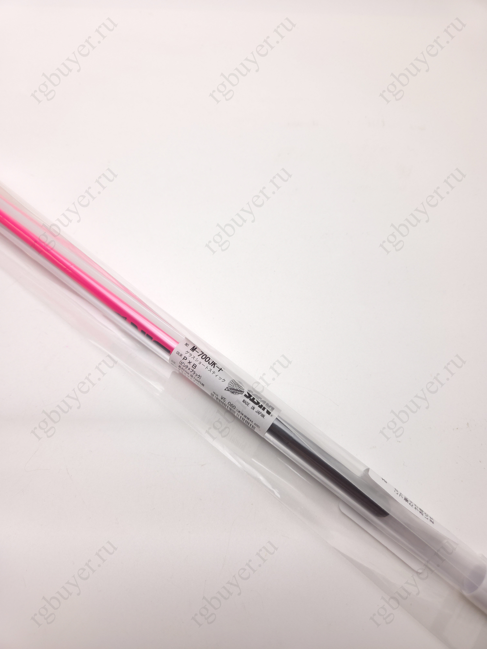 Палочка Sasaki 57 см Розовая с чёрной ручкой РxВ (Pink x Вlack)