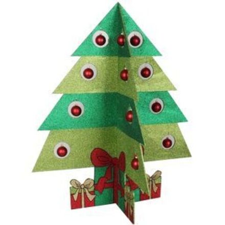 Фигура "Елочка складная" 3D, 100*84 см, цвет зеленый