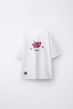 ZARA ФУТБОЛКА KPOP DEMON HUNTERS™ NETFLIX © С ПРИНТОМ, БЕЛЫЙ