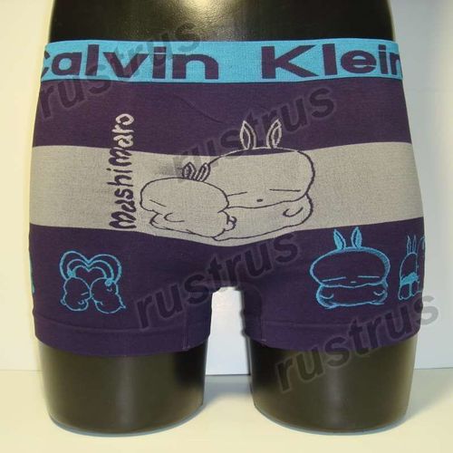Мужские трусы боксеры фиолетовые Calvin Klein MEN