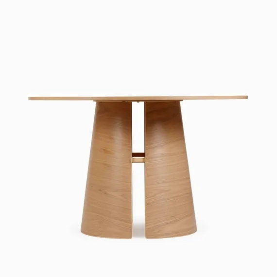 Обеденный стол Louis Ø120, шпон ясеня