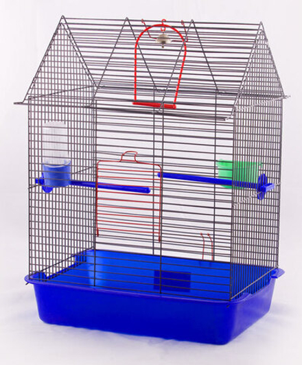 ВАКА "Фантазия-2" клетка для птиц (жердочка, поилка, ) 385х275х515