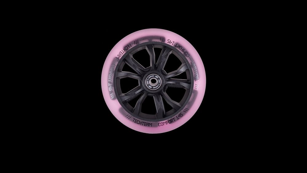 Колесо Comfort 145 dark pink ABEC - 9, LED-подсветка