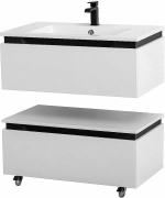 Тумба с раковиной Cezares Slider 80 SLIDER-800-1C-SO-BO белая матовая