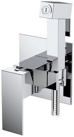 Встроенный смеситель Cezares SLIDER-DIF-01 с гигиеническим душем, хром