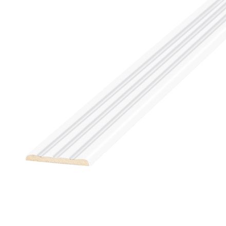 Наличник фрезерованный 2200x75x12 Белый жемчуг