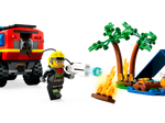 LEGO City 60412 — пожарная машина 4×4 со спасательной лодкой, техника спасателей