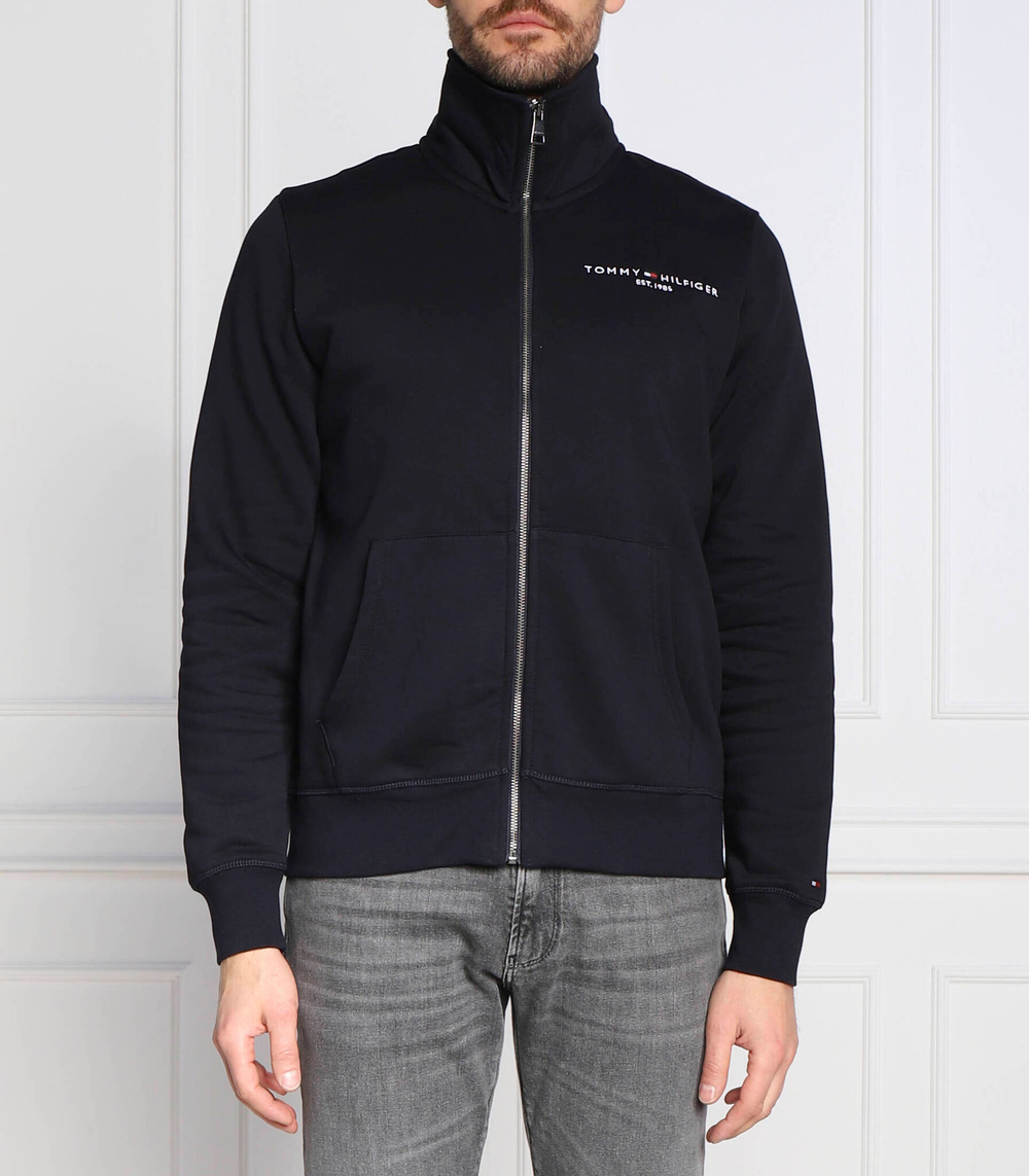 Худи tommy logo zip Tommy Hilfiger - темно-синий(MW0MW29327)