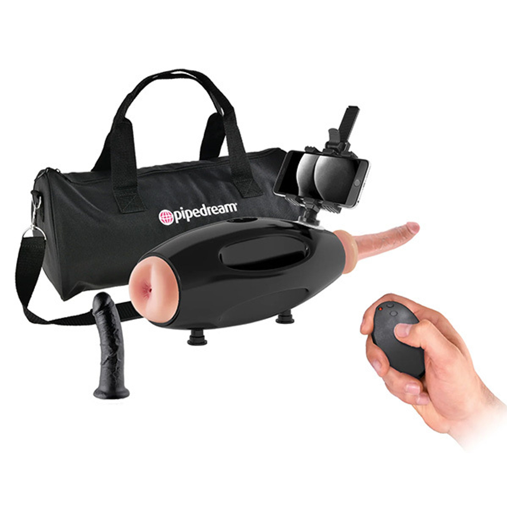 Портативная секс-машина для двоих с пультом ДУ PipeDream Fetish Fantasy International Extreme Sex Machine 3651-23