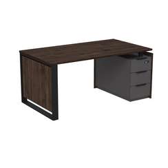 15СОУ-КЗ.1609 Стол рабочий на опорной угл тумбе, с ящ (метаб), с код замком (1660*930*750)