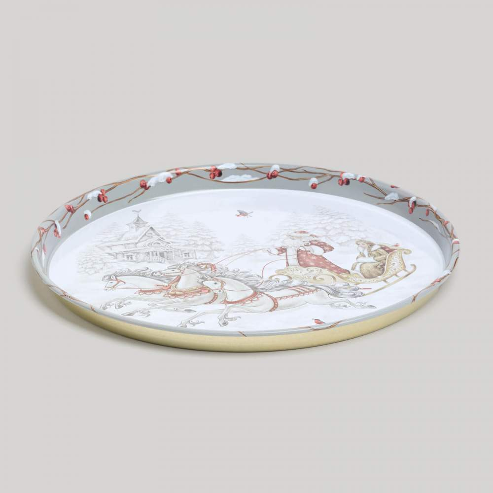 Поднос сервировочный "Christmas collection" 33*2,1см