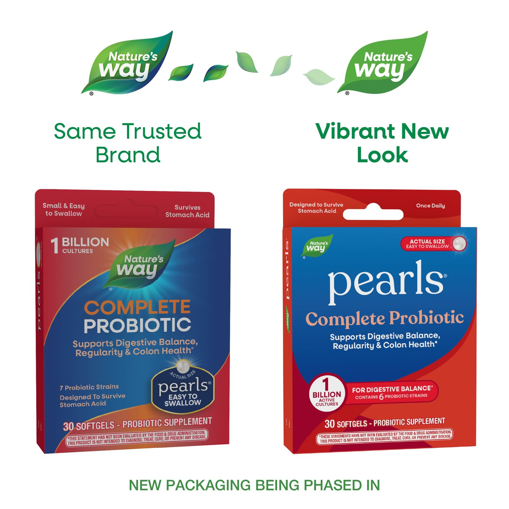 Nature's Way, Pearls®, комплекс пробиотиков, 1 млрд КОЕ, 30 капсул