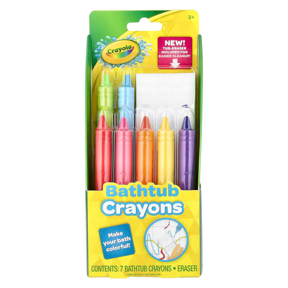 Crayola, мелки для ванны, для детей от 3 лет, набор из 8 предметов