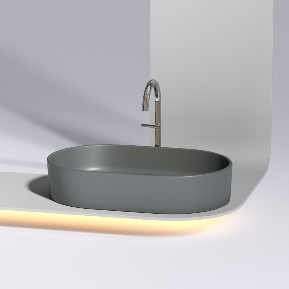 Раковина Ceramica Nova Element 60 см CN6048MDH темный антрацит