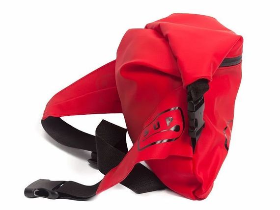 Гермосумка поясная Sargan Скелетон-Кенга+SUP красный