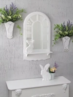 Зеркало настенное с полкой