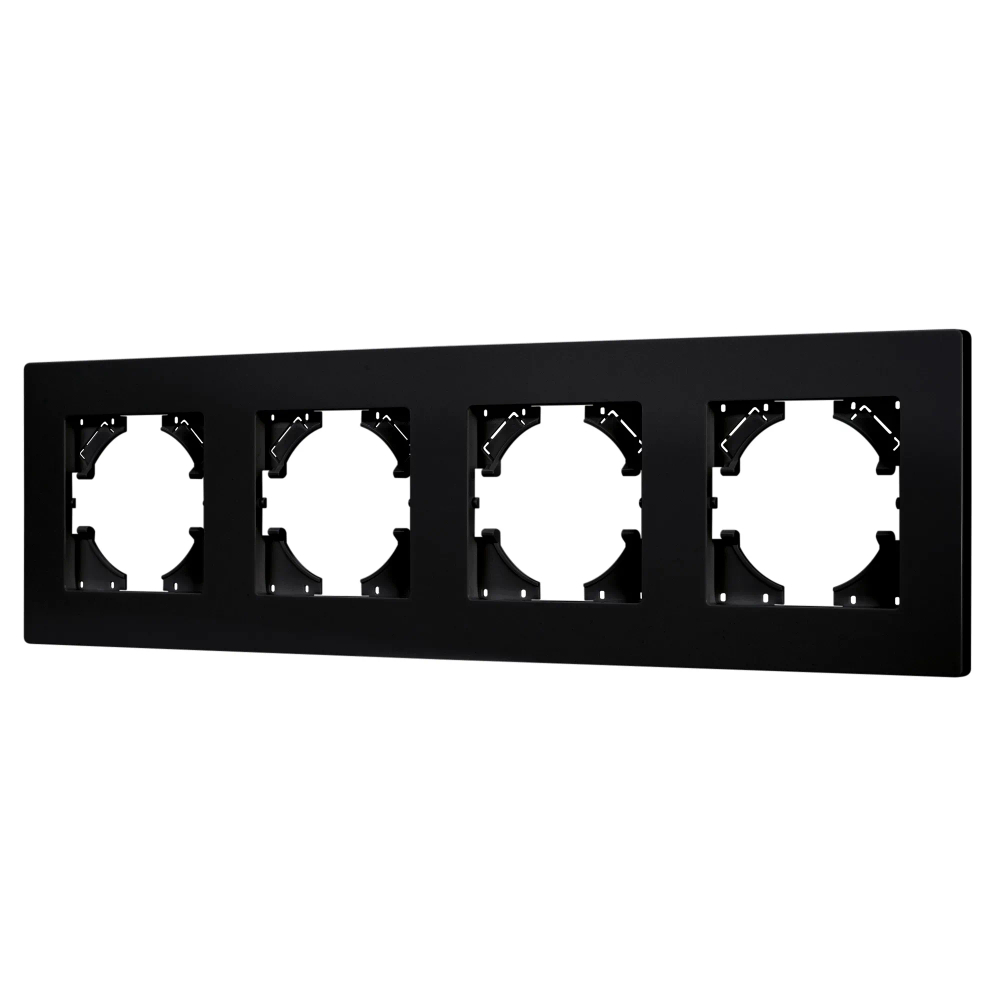 Рамка пластиковая FRM-PERIO-PL-4-BK (Arlight, -) 049759