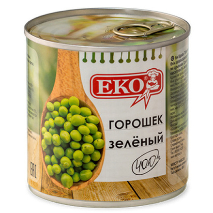 Горошек зеленый Eko 400г
