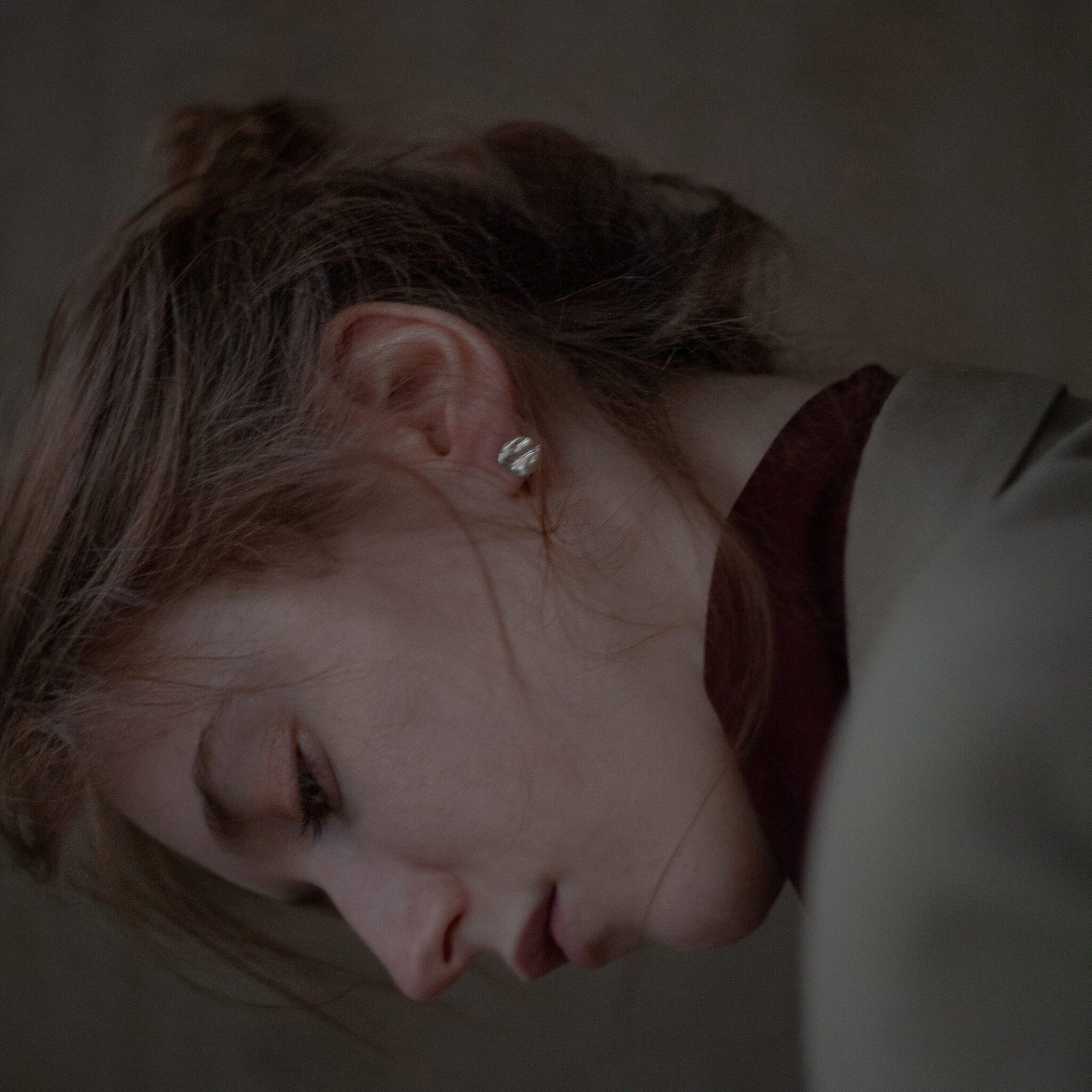 Серьги-пусеты Волны