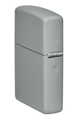Зажигалка Zippo Classic с покрытием Flat Grey серая глянцевая (49452ZL)
